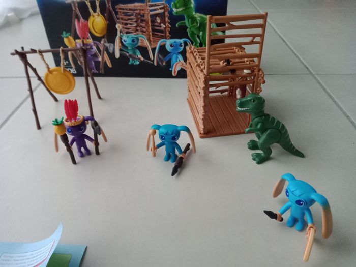 Playmobil Super 4 Tribu d'Alien avec tyrannosaure - photo numéro 5