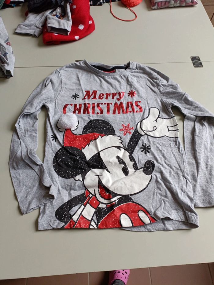 T-shirt de Noël Mickey Disney 10 ans