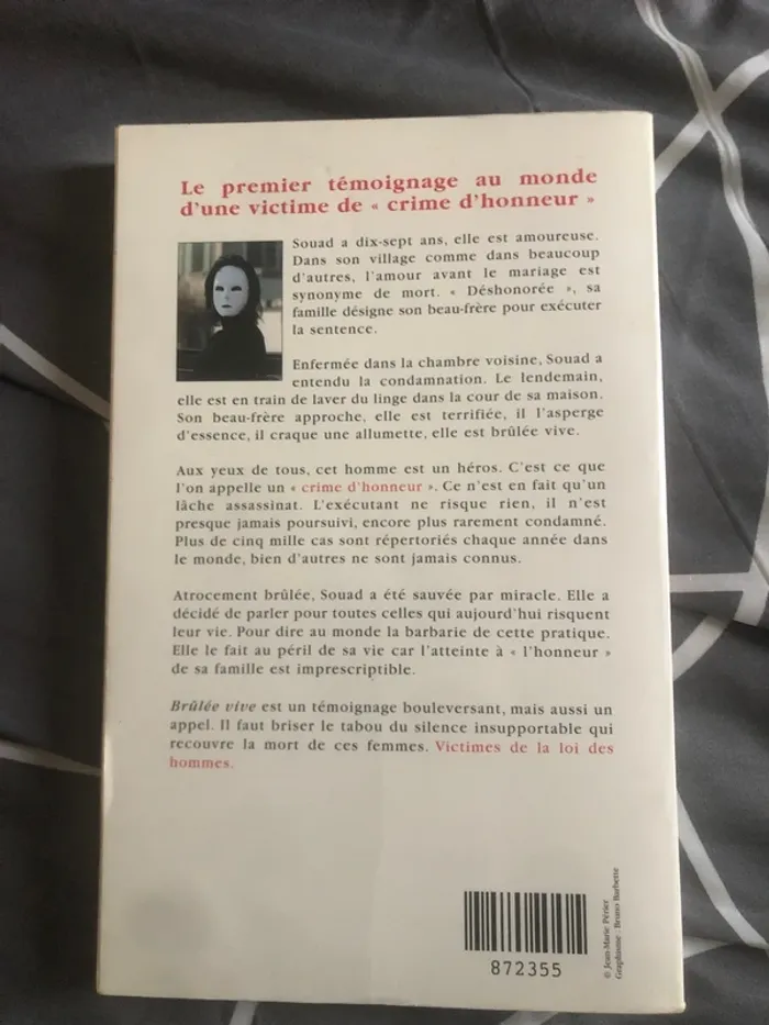 Livre Souad brûlée vive histoire vrai 📕 - photo numéro 3