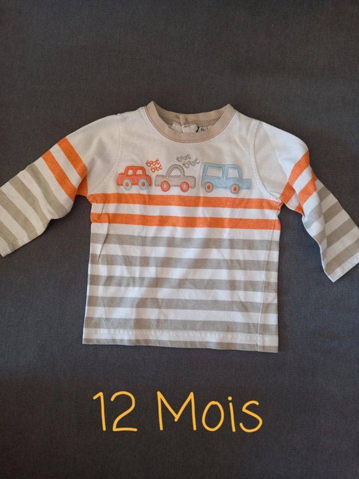 T-shirt manches longues 12 Mois