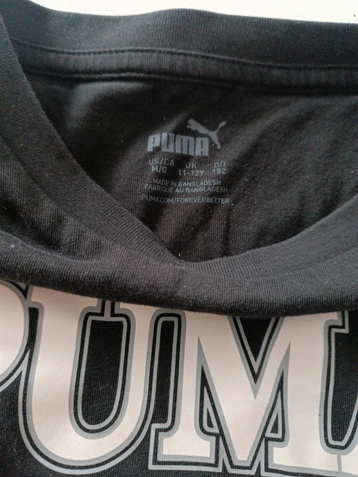 Tee-shirt sport noir Puma 11/12 ans - photo numéro 3