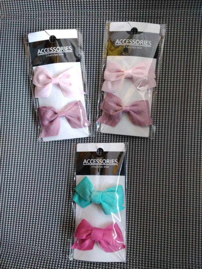 6 pinces cheveux enfants neuf