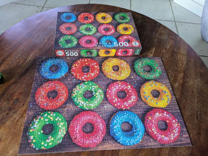 Magnifique puzzle Donuts colorés Educa 500 pièces