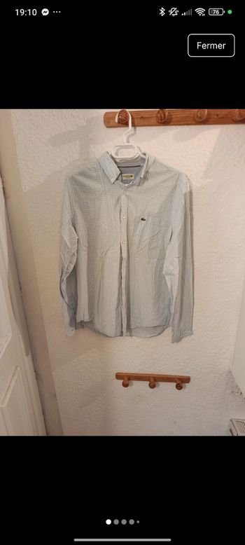 Chemise à manches longues Lacoste taille XL