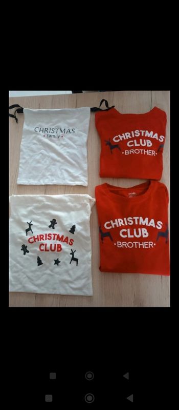 Lot tee shirt manches longues Noël