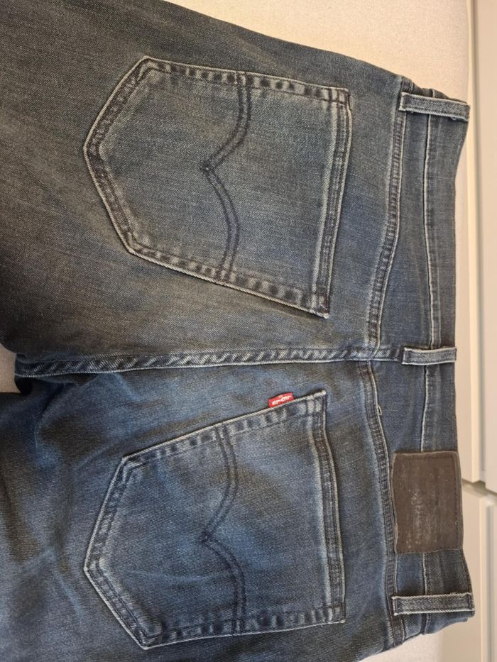 Beau jean homme Levi's 512 W 32 L 34 bleu brut très bon état - photo numéro 6