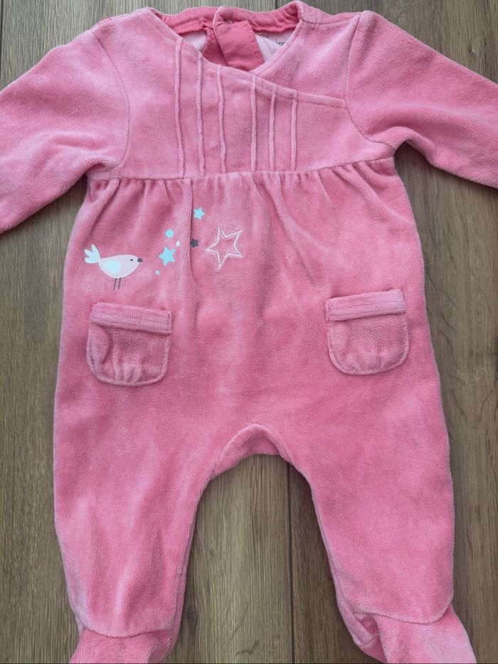 Pyjama vertbaudet rose 1 mois - photo numéro 2