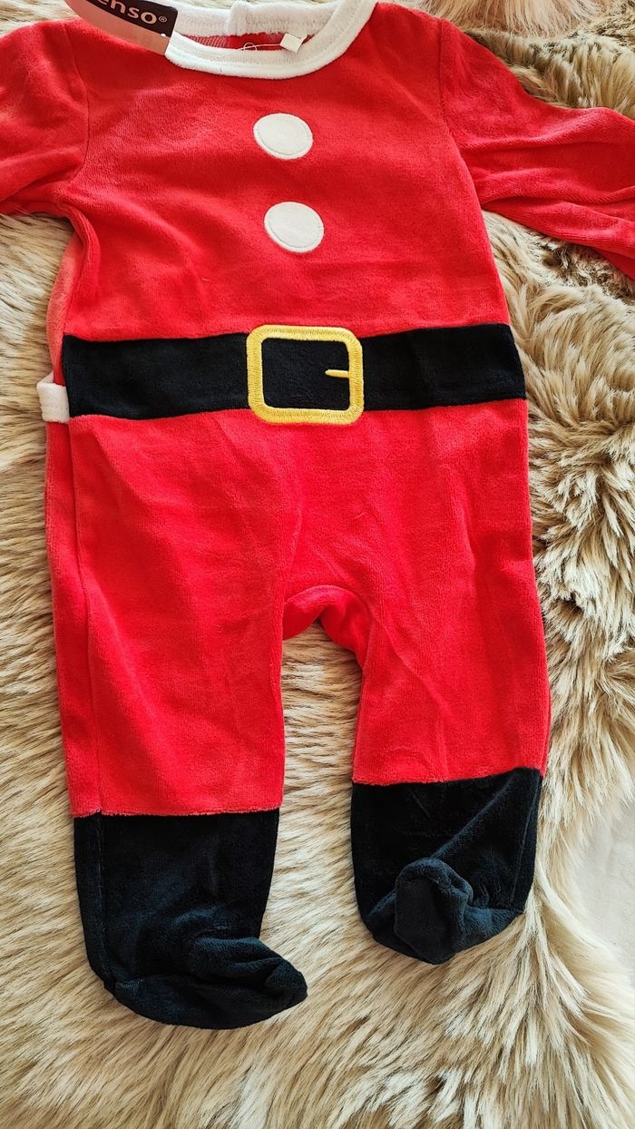 Pyjama velours père noël in extenso 3 mois - photo numéro 2