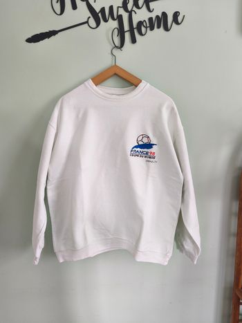 Sweat France 98 blanc taille L