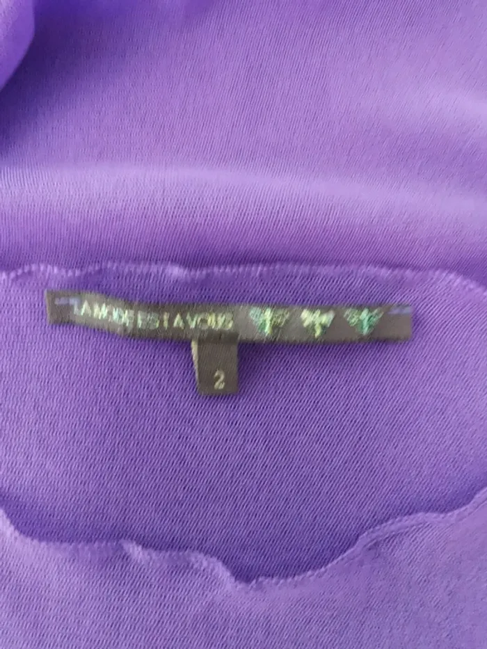 💮Top violet. Maille transparent. Taille 38 .La mode est à vous - photo numéro 7