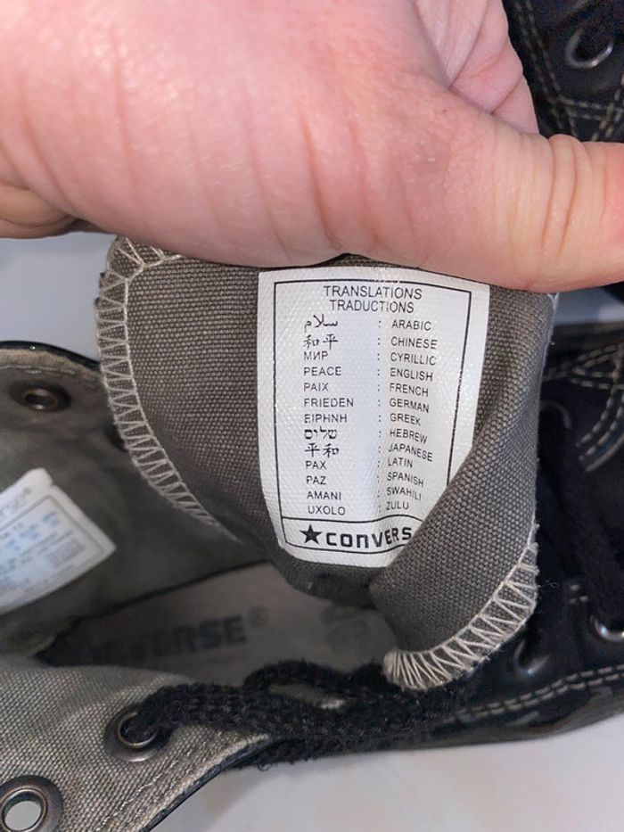 Converse noires all star taille 34 - photo numéro 8