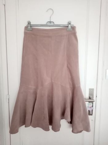 Jupe marron façon daim Taille 40