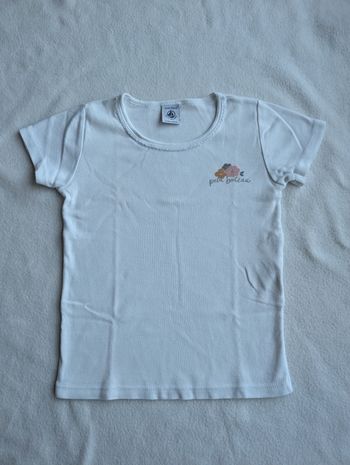 Tshirt MC sous-vêtement blanc - 4A - Petit Bateau