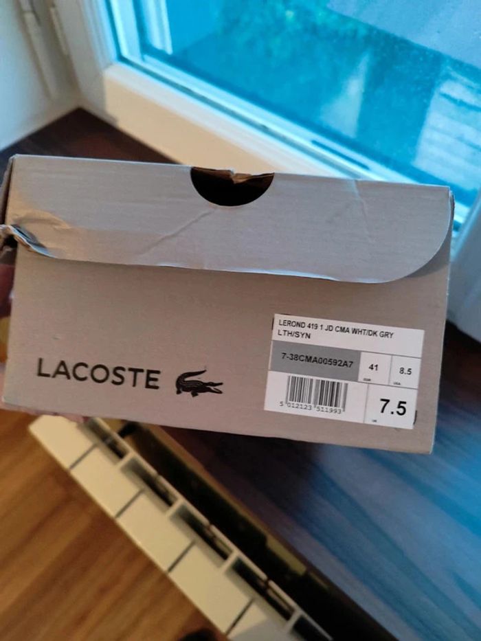 Basket homme taille 41 Lacoste - photo numéro 11