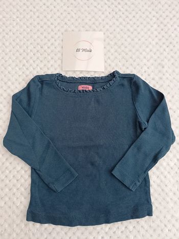 T-shirt Manches Longues Bleu Marine – Magic 18 Mois