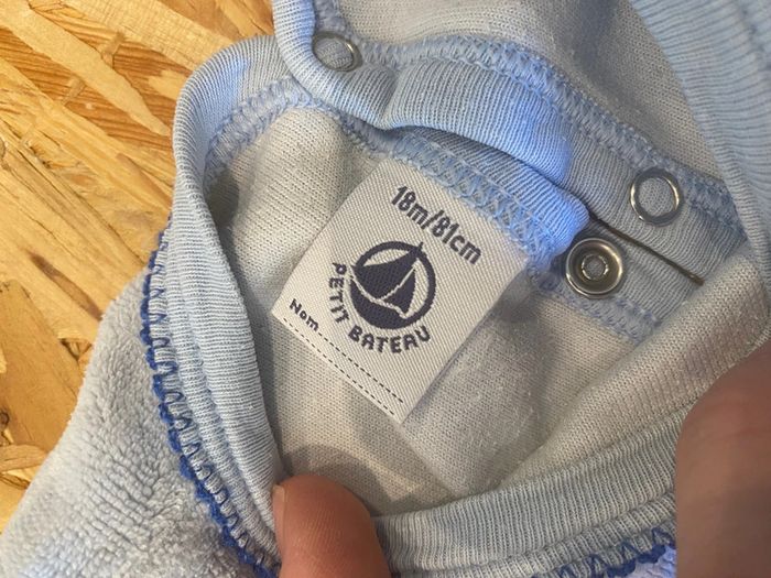 Pyjama Petit Bateau 18 mois Velours 1 pièce - photo numéro 4