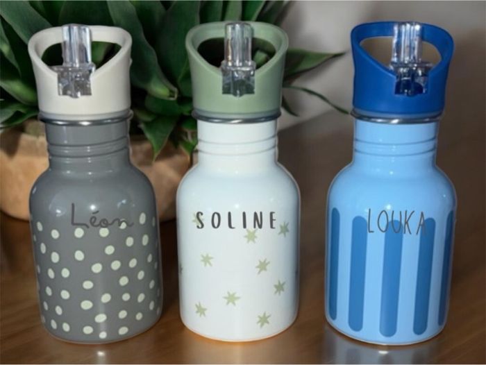 La gourde bébé  350ML à bec personnalisée