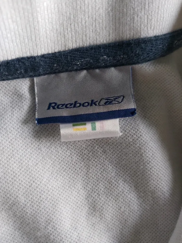 Polo tee shirt Reebok blanc white printemps été spring summer classique classic - photo numéro 2