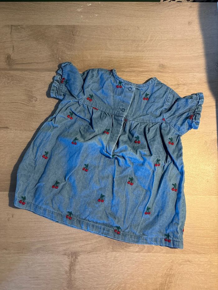 Robe jean souple / 6 mois - photo numéro 2