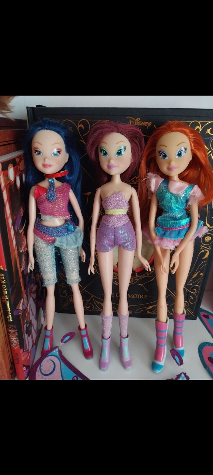 3 Poupées Bloom Tecna Musa Believix Winx Club Smoby saison 4 Fairy of Music - photo numéro 2