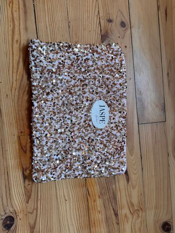 Pochette sequins jaspe by Diane perreau 