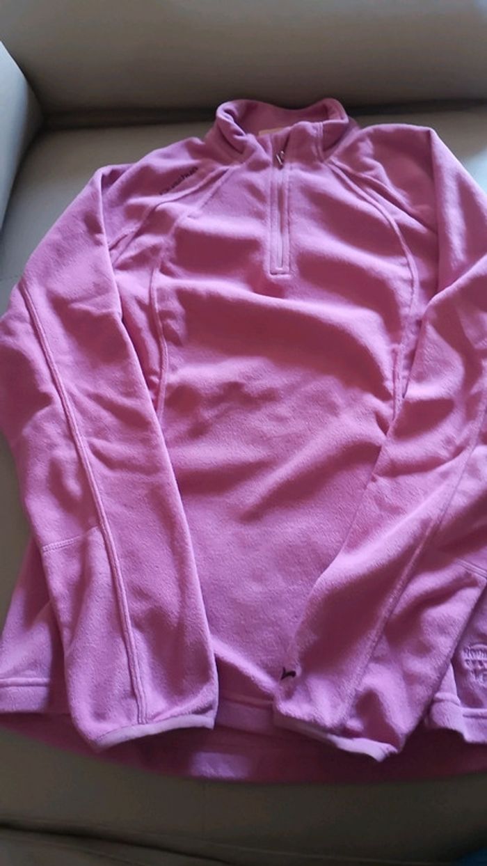 Pull polaire rose Queschua