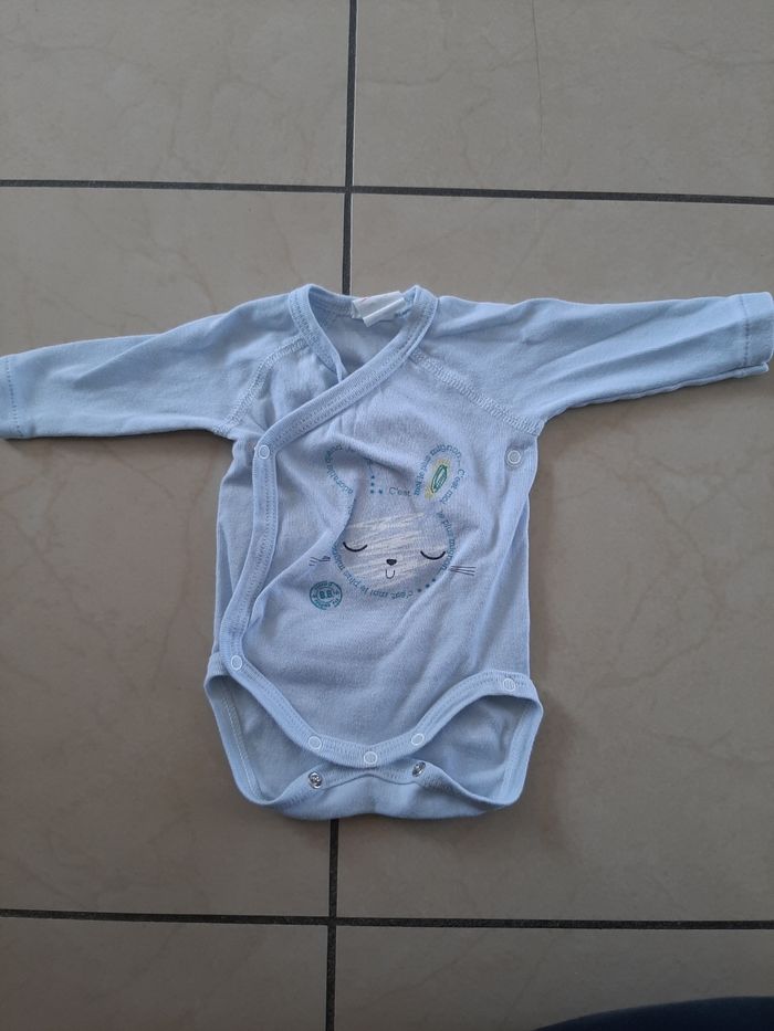Body manches longues garçon 1 mois