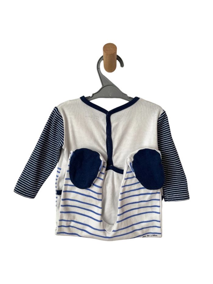 Pyjama / dors-bien en coton imprimé lion et rayures - DPAM 9 mois - photo numéro 4