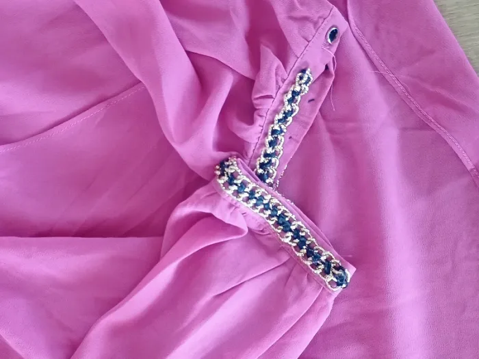 blouse fushia transparente L/XL - photo numéro 3