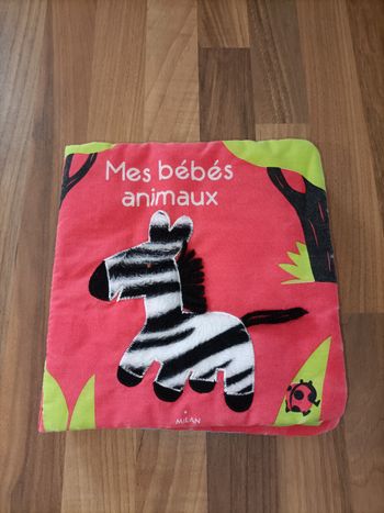 Livre d'éveil bébé toucher les textures -mes animaux
