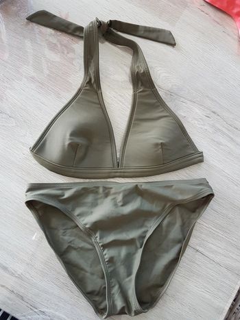 Maillot de bain 2 pièces kaki