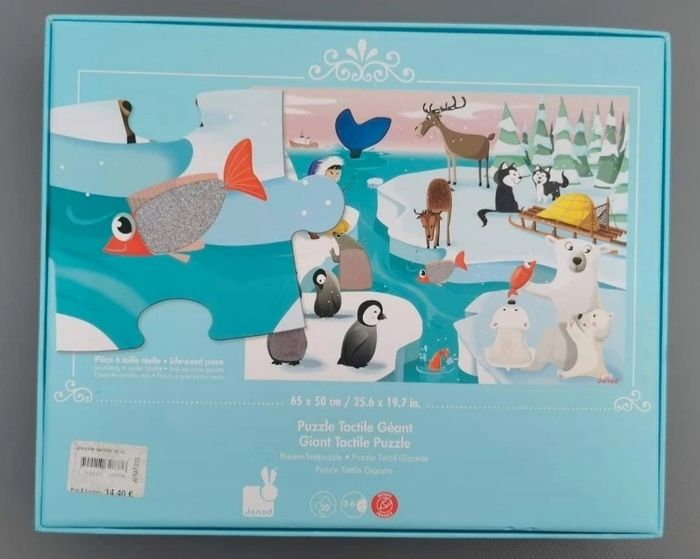 Janod  : puzzle 20 pièces tactile la vie sur la banquise - photo numéro 8