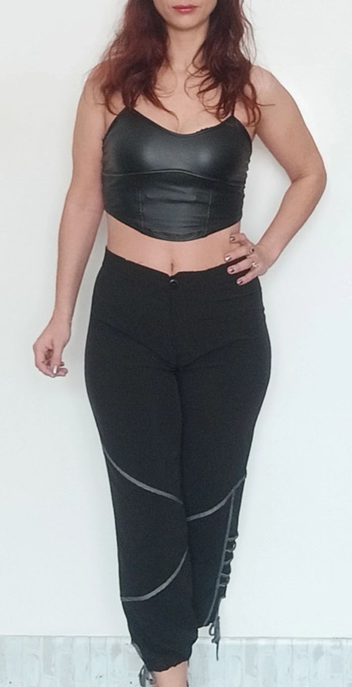 Pantalon court fluide casual taille 38 - photo numéro 2