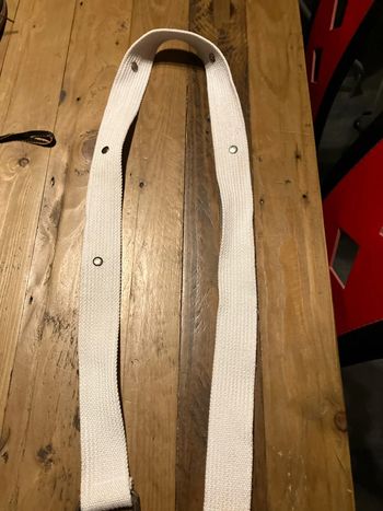 Ceinture tissu blanc