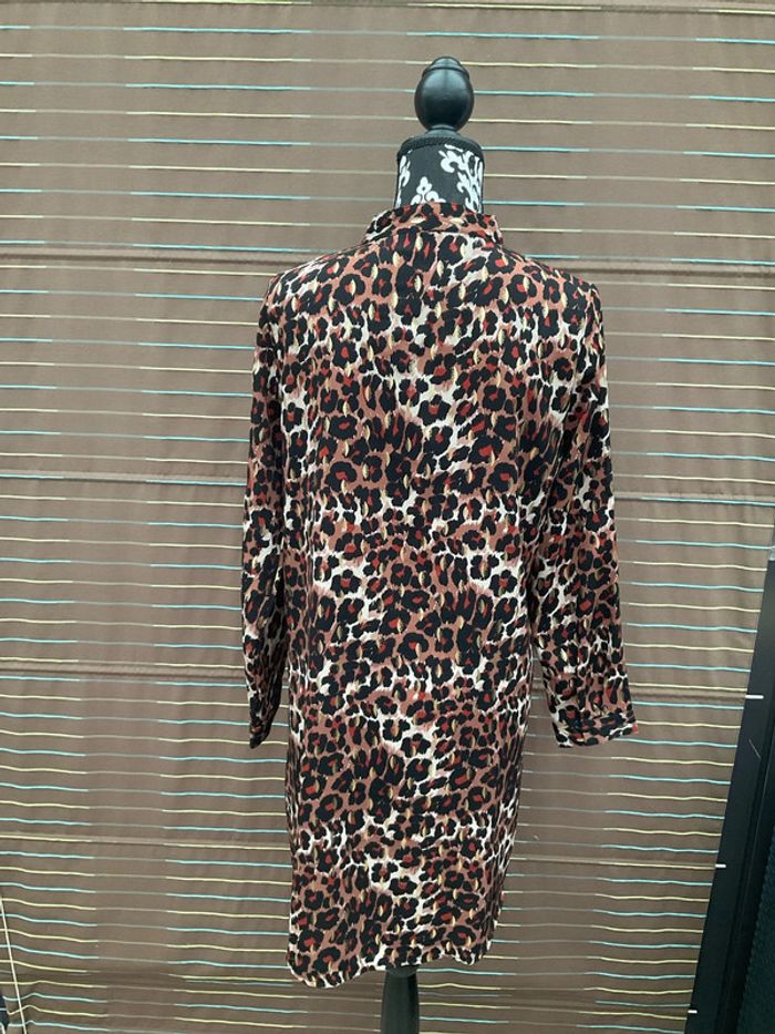 Robe tunique léopard feuilles dorées M/L neuve - photo numéro 2