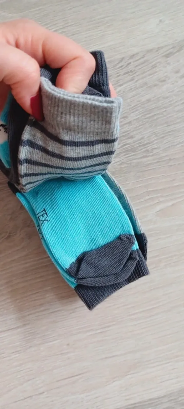 Lot de 5 paires de chaussettes enfant/garcon, taille 24-26, neuves avec étiquette 🏷 - photo numéro 6