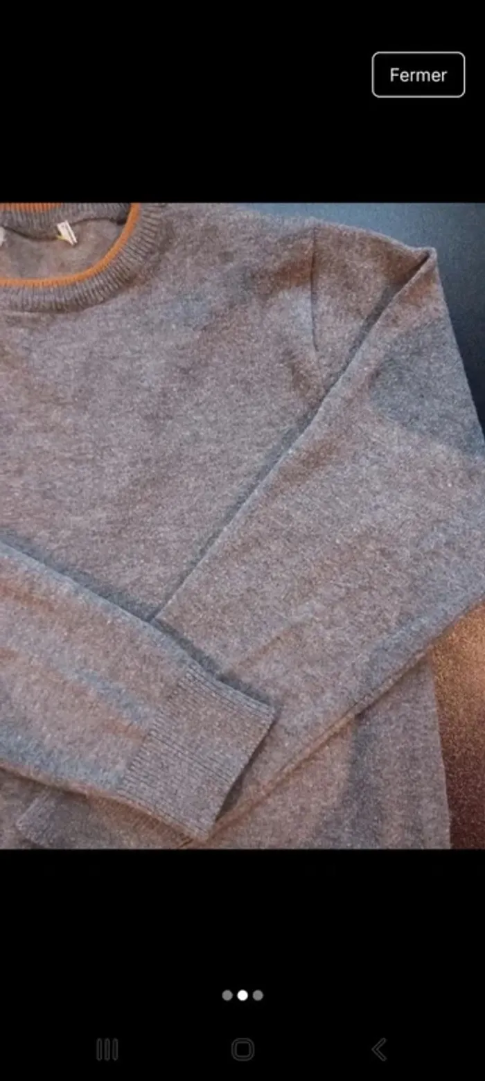 Pull gris vertbaudet taille 4 ans - photo numéro 2