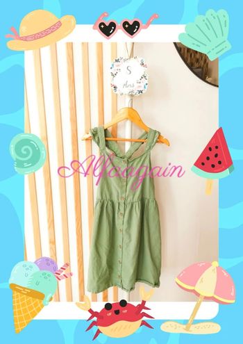 Robe verte h&M 8 ans