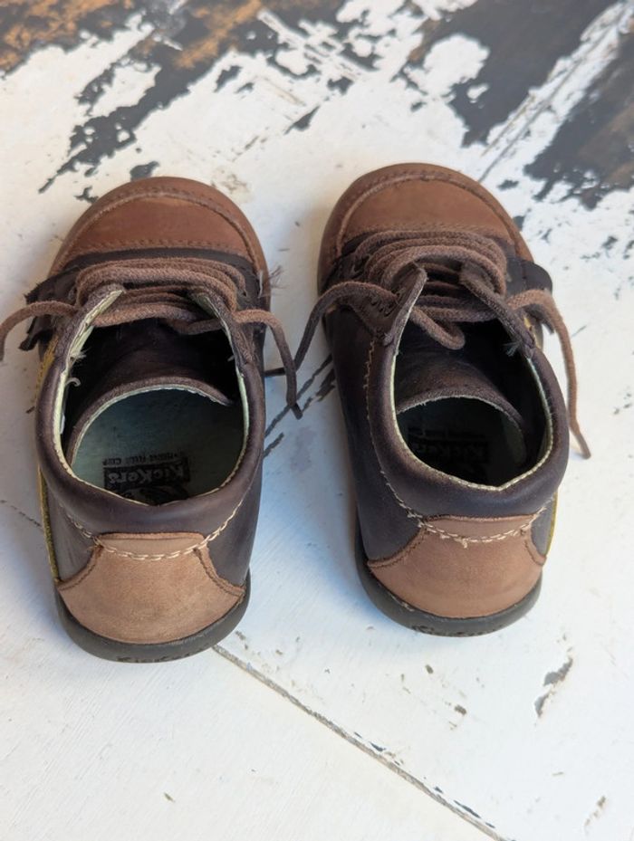 Chaussures montantes cuir marron Kickers – Taille 24 - photo numéro 6