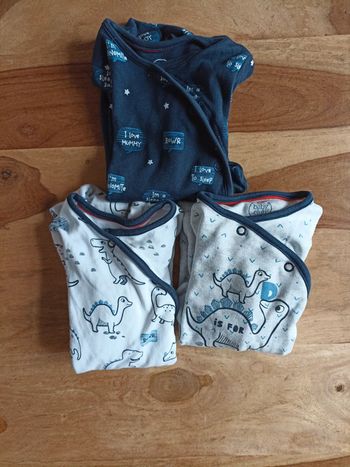 Lot de 3 pyjamas bébés