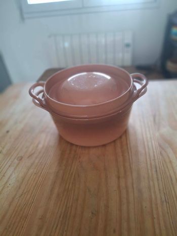 Cocotte fonte émaillée Cousances Le Creuset 24cm style doufeu - vintage - tout feux
