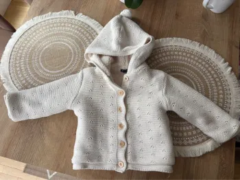 Gros gilet épais bébé fille