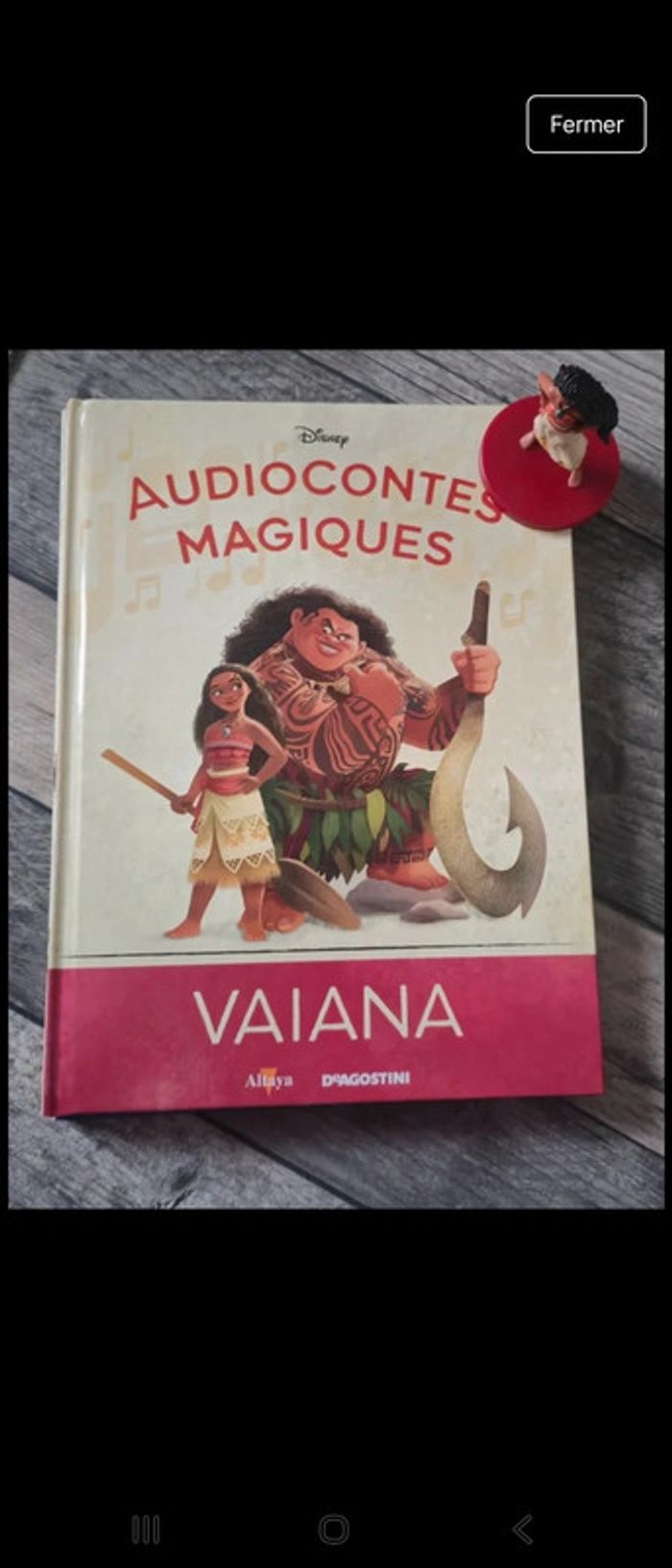 Livre+Figurine 38 Vaiana audioconte magique altaya deagostini disney magic audio conte compte