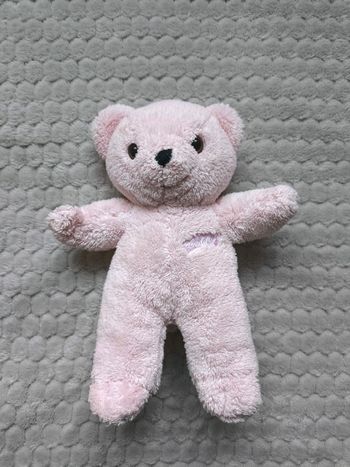Peluche ourson rose 20cm