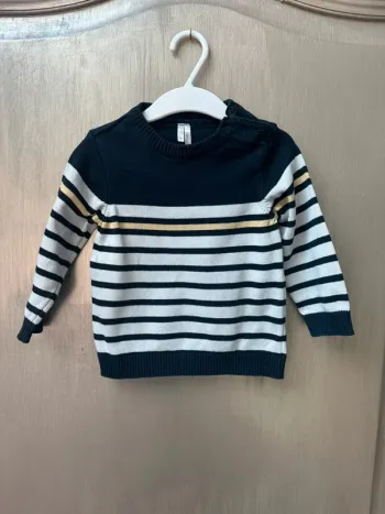 Pull fin orchestra 18 mois marinière