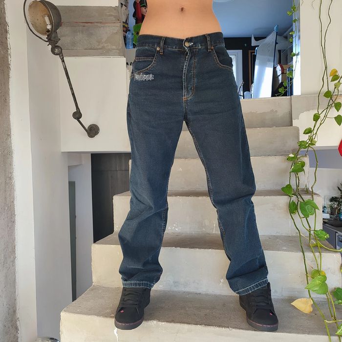 Jeans baggy y2k vintage skate 2000 streetwear Psykopit taille S - photo numéro 3