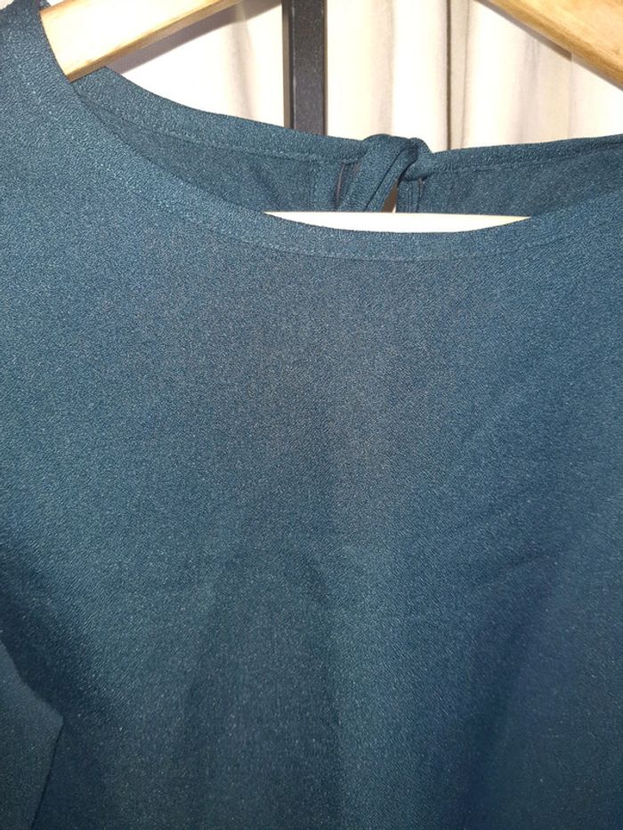 Blouse bleu/vert canard - photo numéro 2