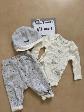 Ensemble Winnie l’ourson - taille 1/3 mois 🌼