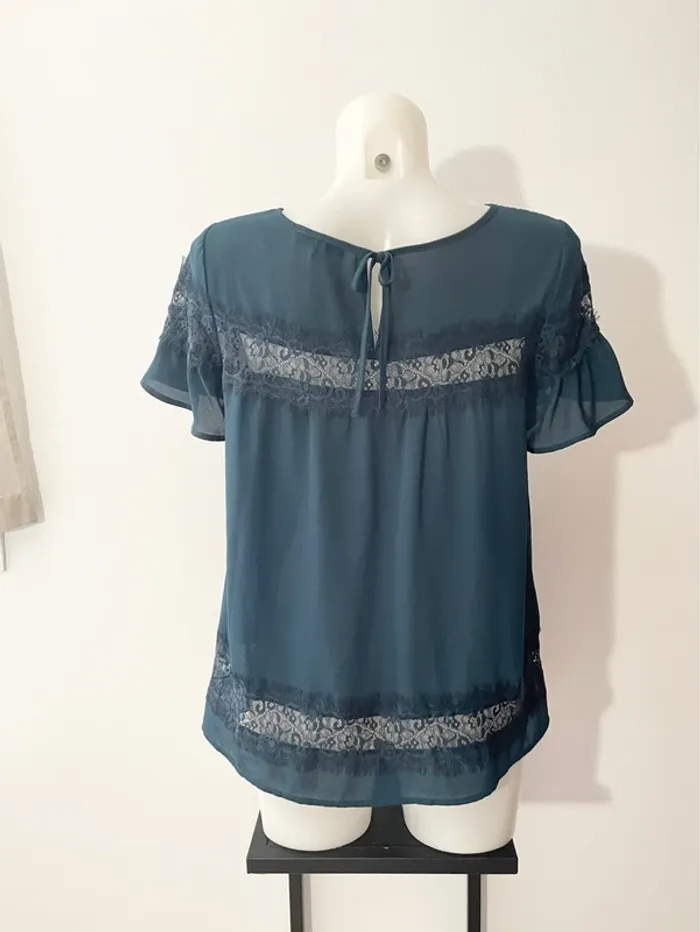 Blouse bleue canard - photo numéro 5