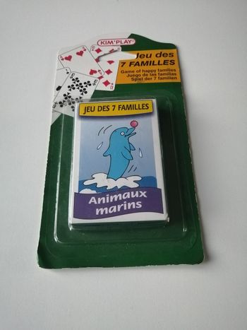 jeu de 7 familles les animaux marins